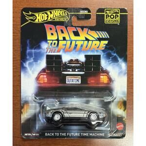 HOT WHEELS PREMIUM BACK TO THE FUTURE TIME MACHINE POP CULTURE METAL /METAL.
